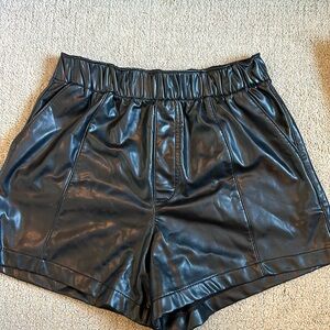 Abercrombie | Leather Shorts